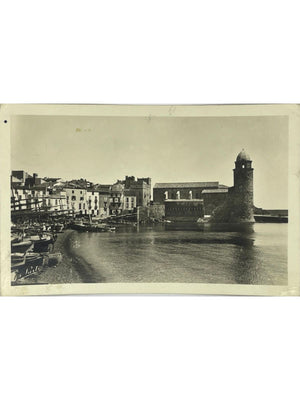 Collioure – Église Saint-Vincent et les barques – CPA NARBO