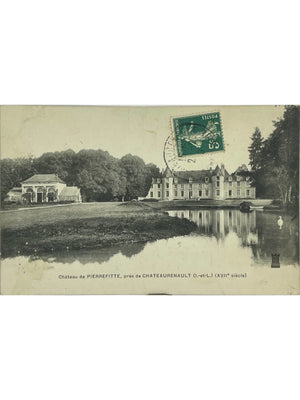 Château de Pierrefitte près de Château-Renault (37) – CPA ancienne