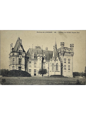 Saint-Priest-Taurion – Château de Bort, façade est – CPA 1912