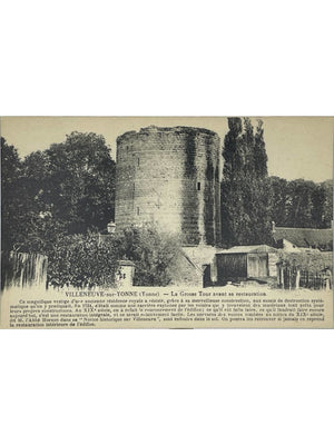 Villeneuve-sur-Yonne – La Grosse Tour avant sa restauration – CPA