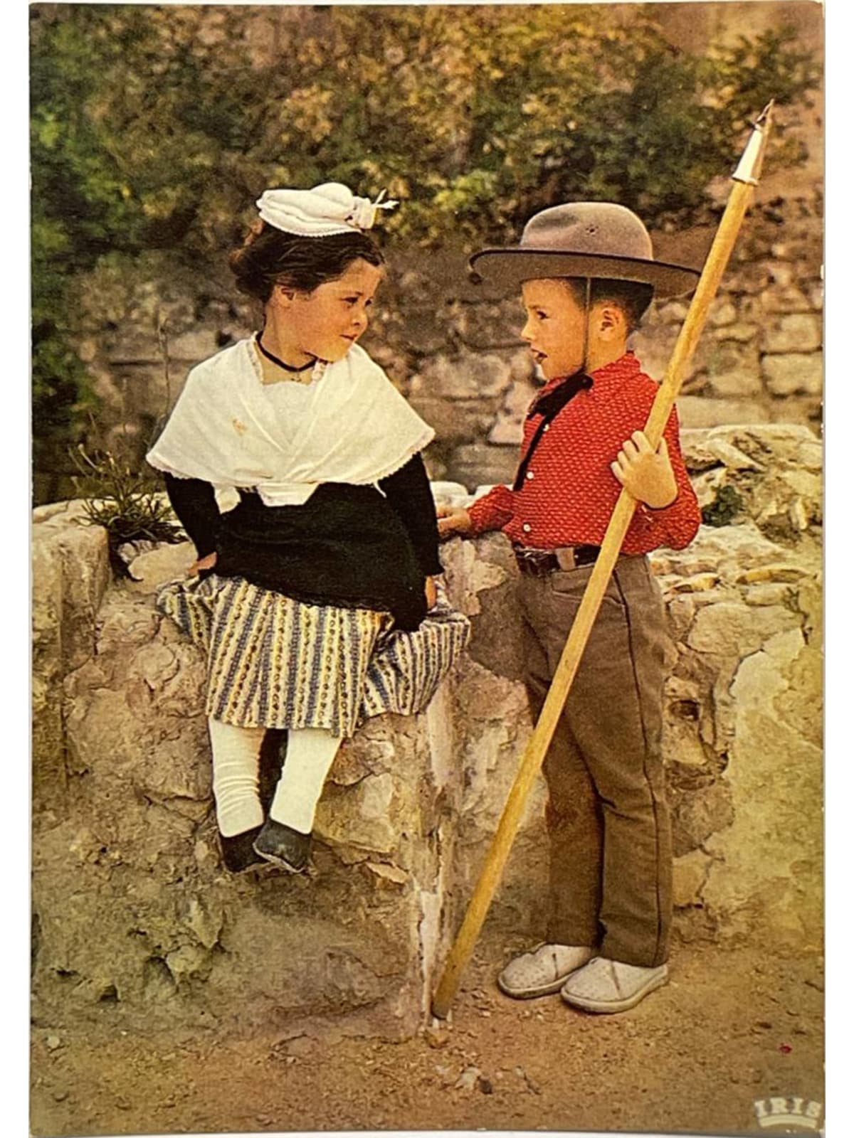 Recto de la carte postale