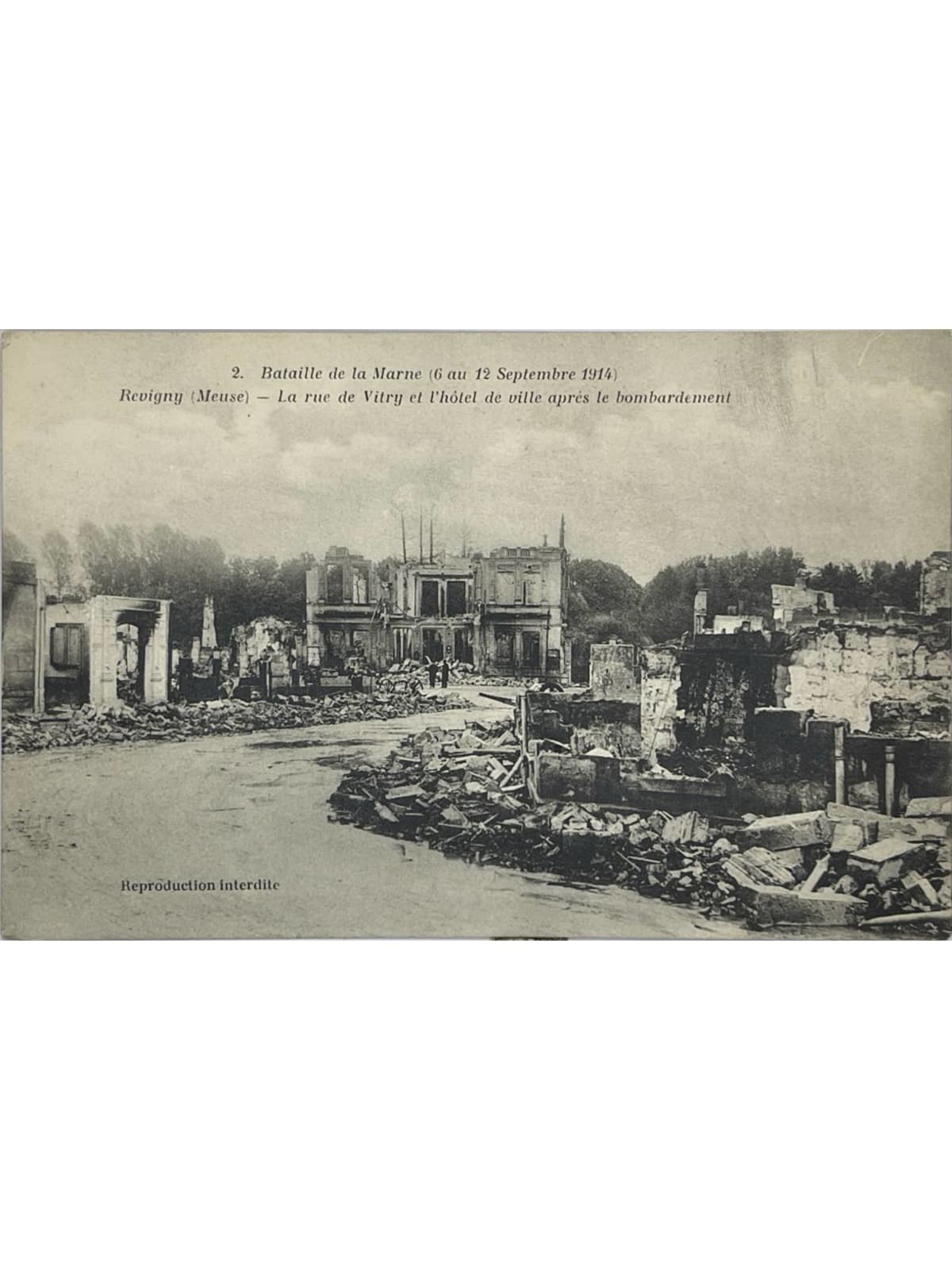 Recto de la carte postale