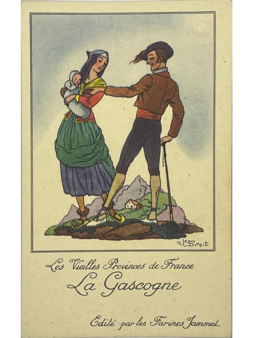 Recto de la carte postale
