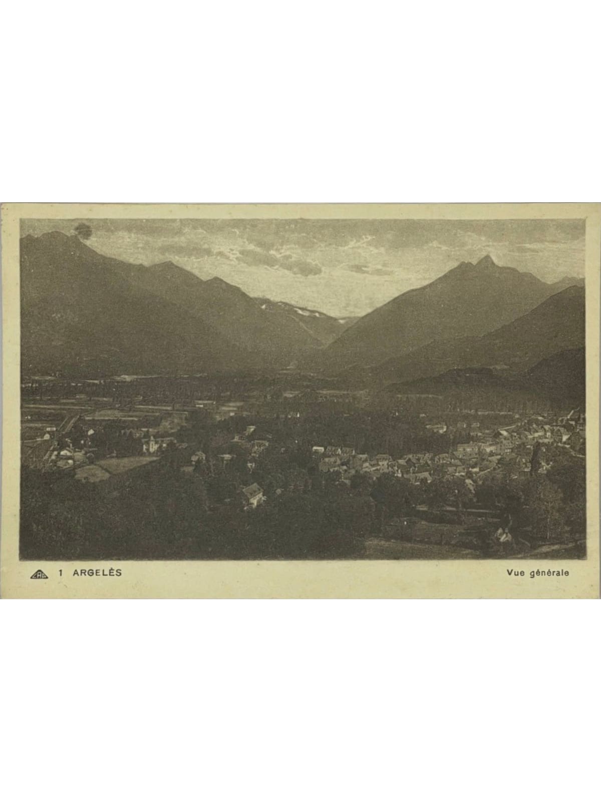Recto de la carte postale