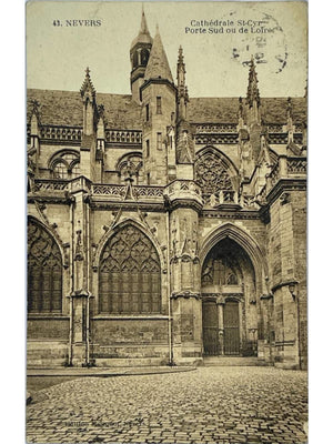 Nevers – Cathédrale Saint-Cyr, porte sud de Loire – CPA n° 43