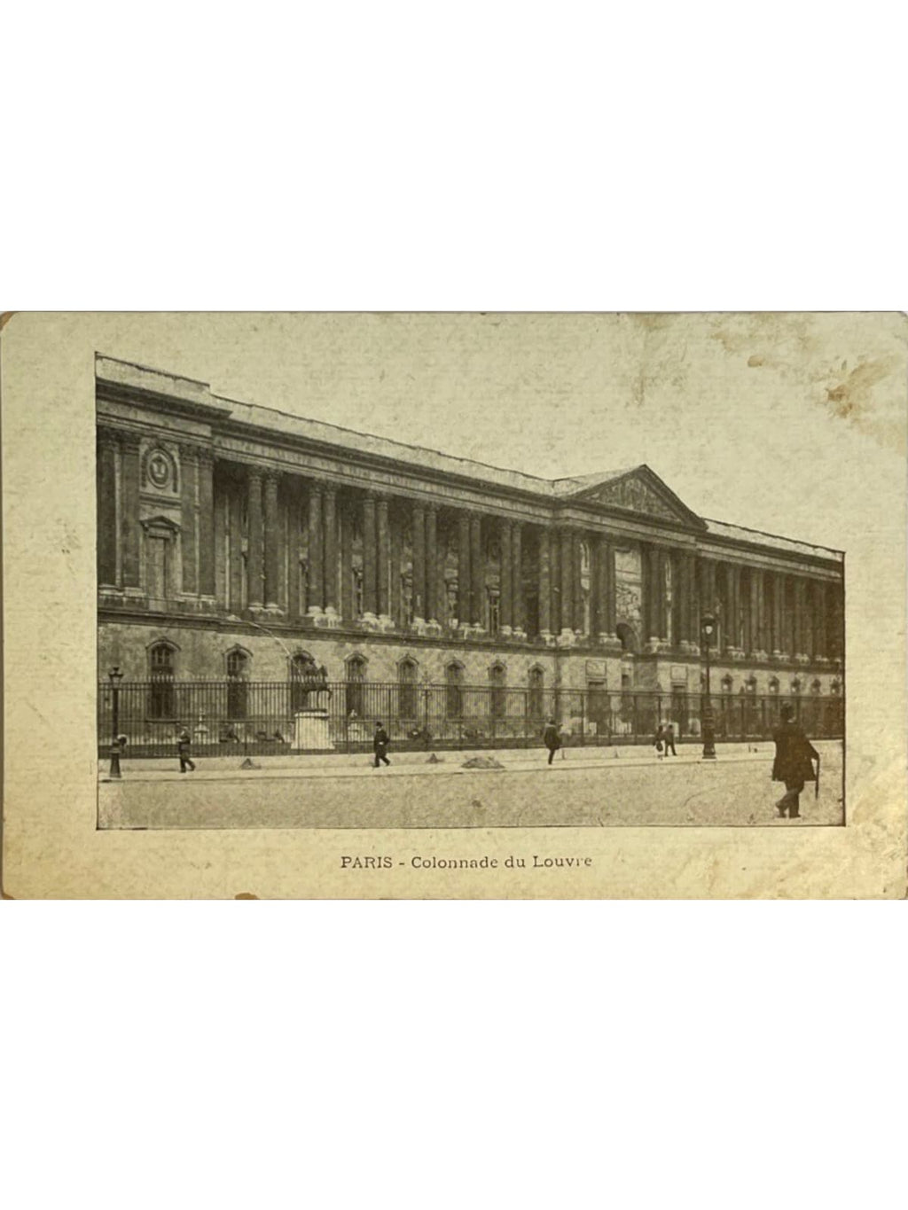 Recto de la carte postale