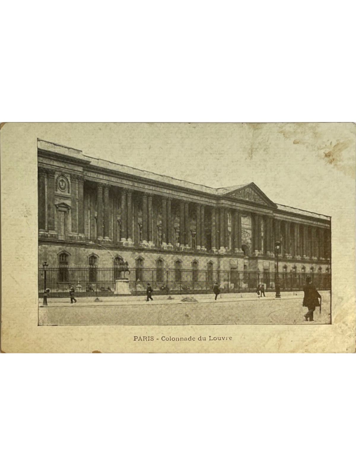 Recto de la carte postale