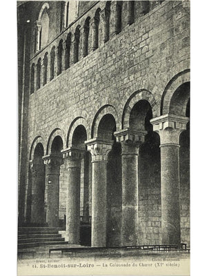 Saint-Benoît-sur-Loire – Colonnade du chœur, XIe siècle – CPA n°14