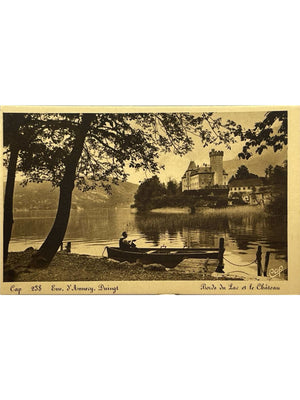Carte postale – Duingt – Bords du lac d’Annecy et château – CAP 238