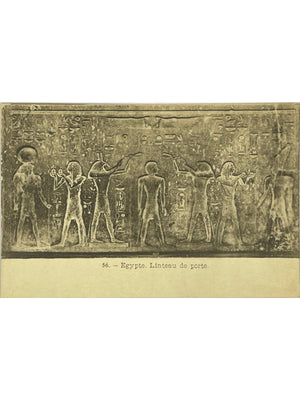 Carte postale – Égypte – Linteau de porte et hiéroglyphes – Carte ancienne n° 56