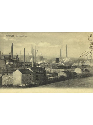 CPA Villerupt – Les aciéries, vue industrielle – Meurthe-et-Moselle