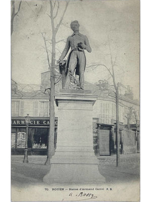 Rouen – Statue d'Armand Carrel – CPA ancienne n° 70