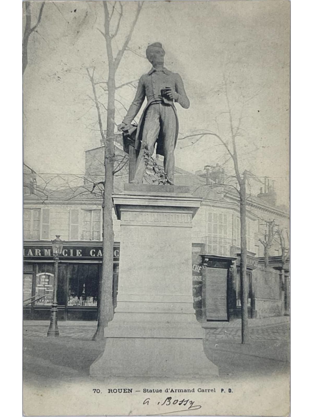 Recto de la carte postale