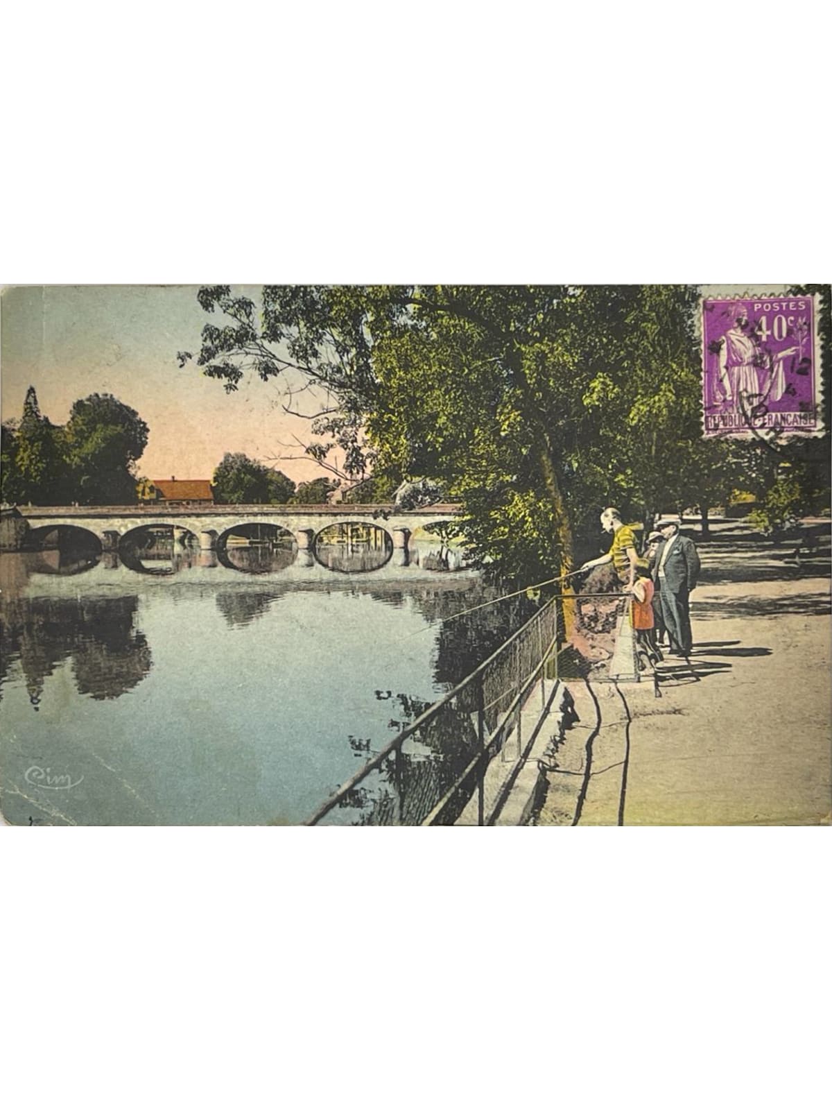 Recto de la carte postale
