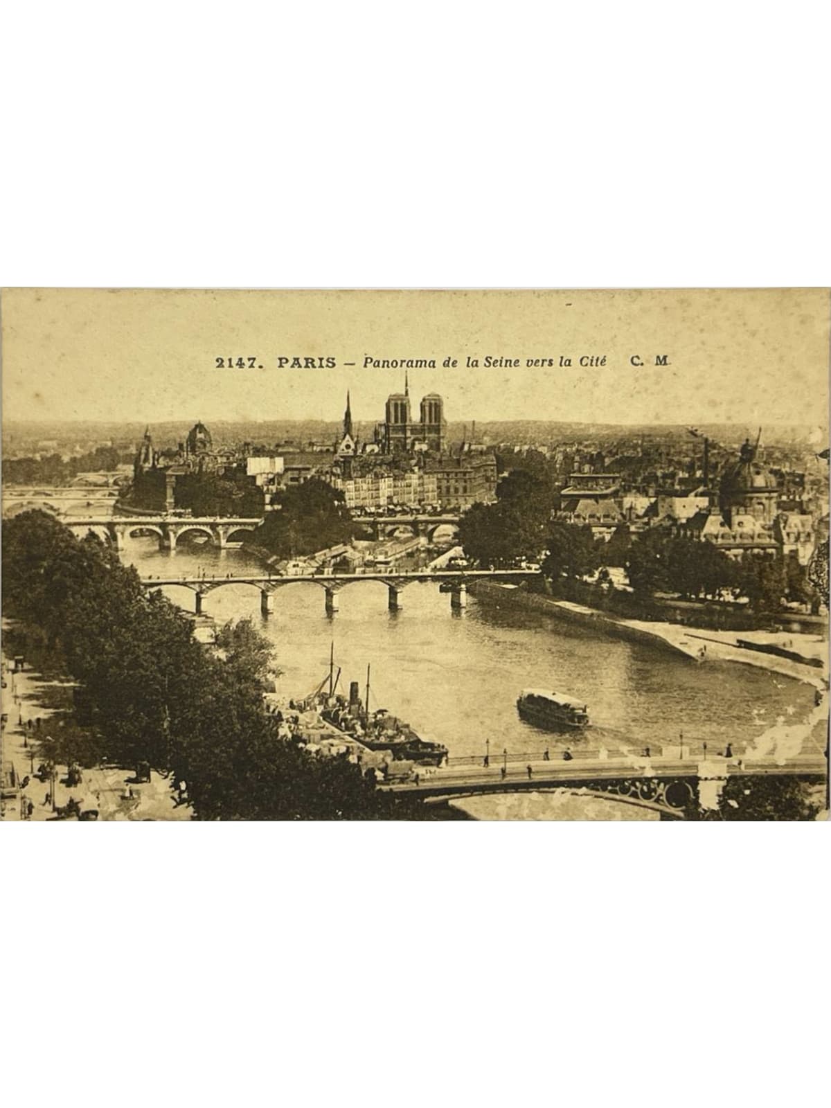 Recto de la carte postale