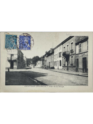 Joinville (Haute-Marne) – Rue de la Harpe, hôtel et café – CPA