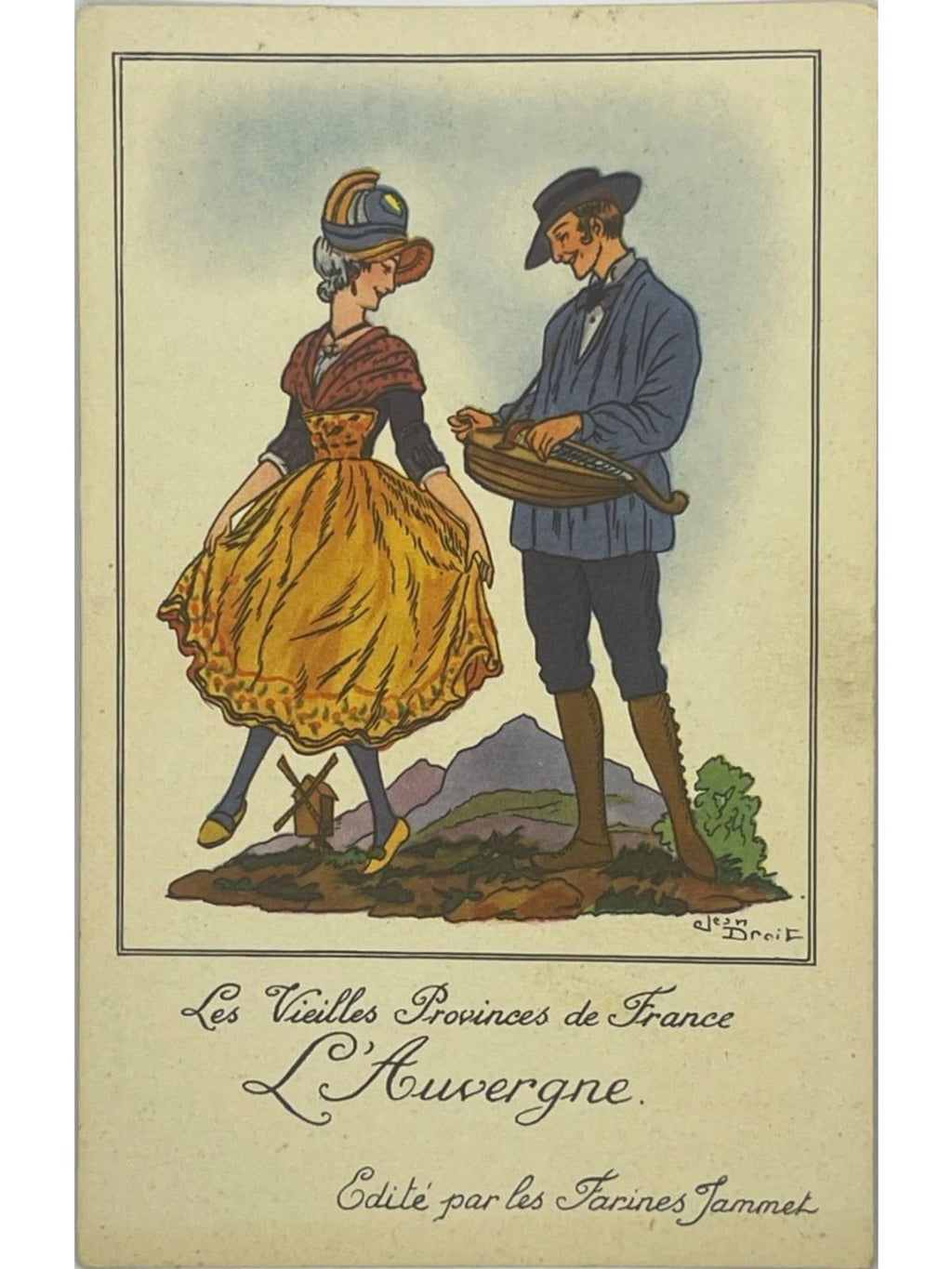 Recto de la carte postale