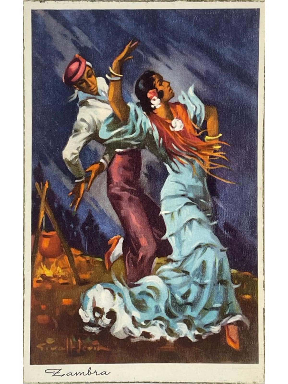 Recto de la carte postale