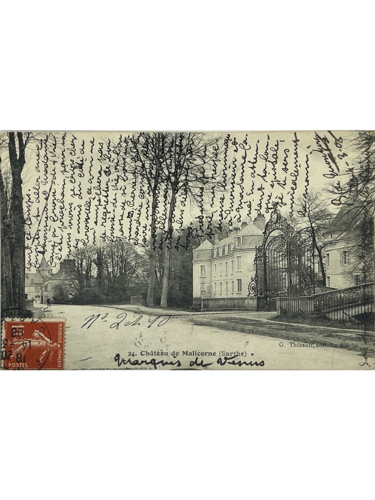Recto de la carte postale