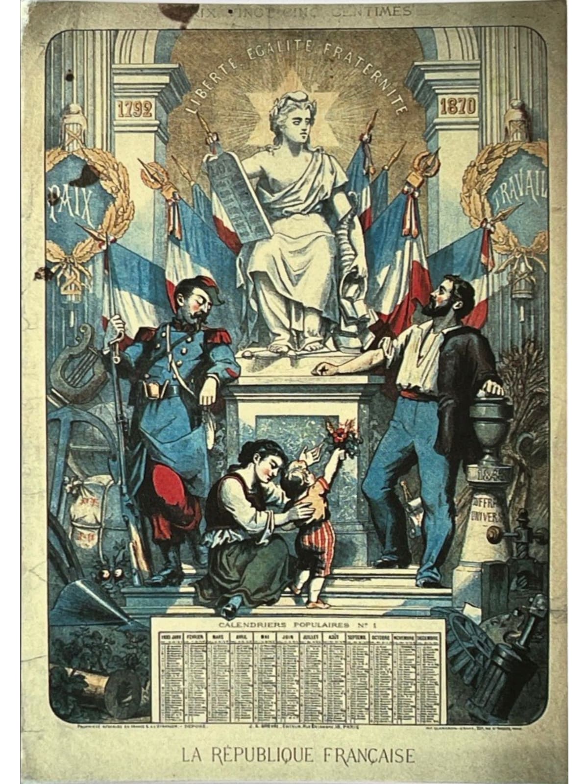 Recto de la carte postale