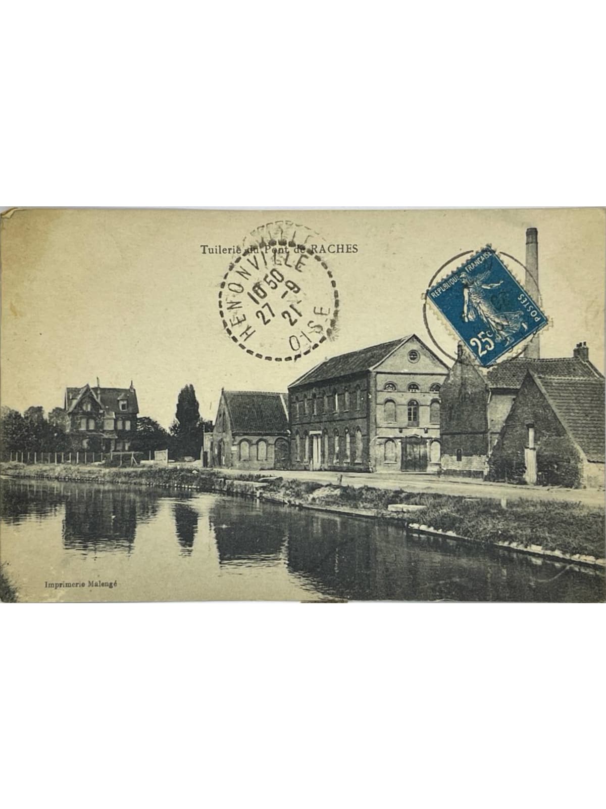 Recto de la carte postale