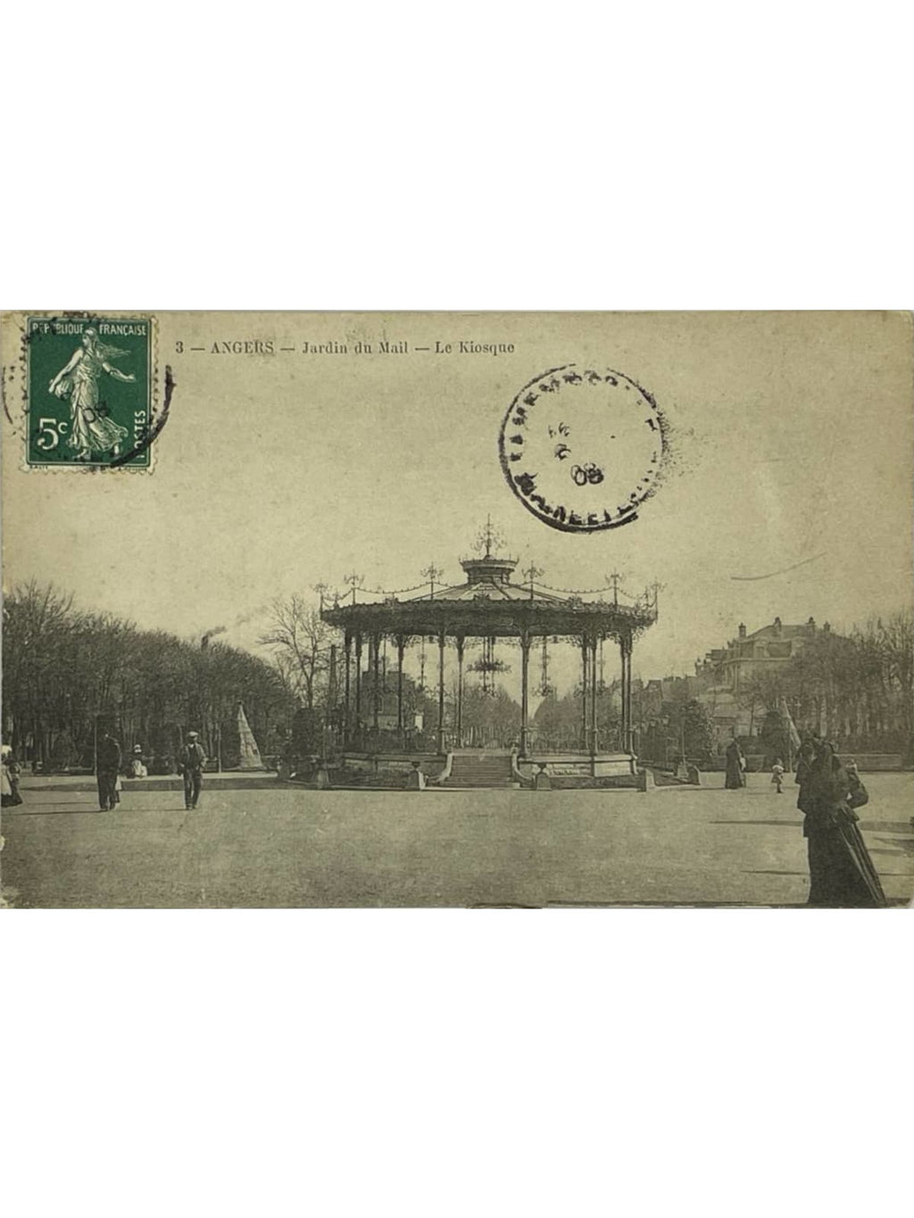 Recto de la carte postale