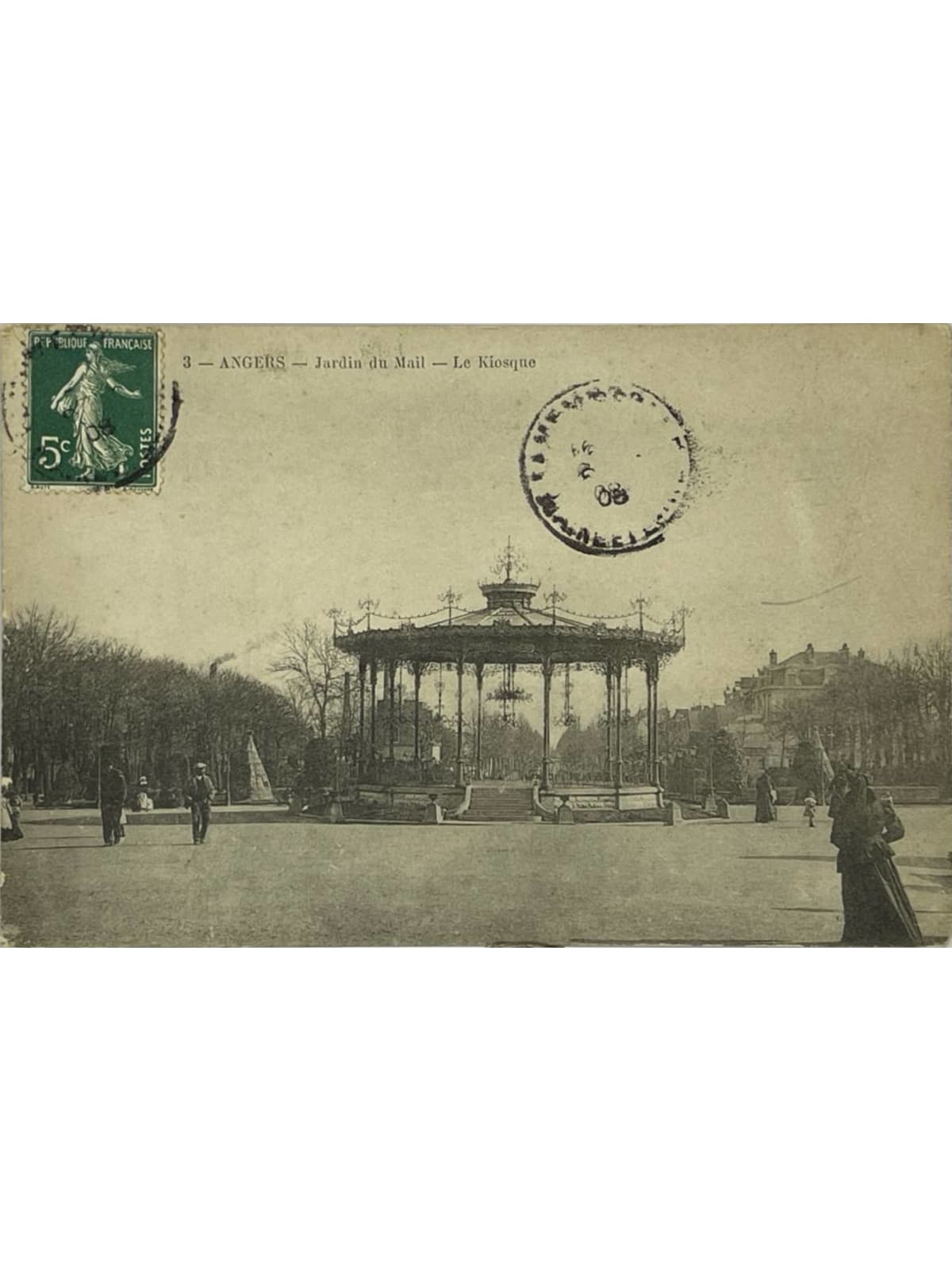 Recto de la carte postale