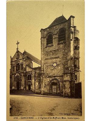 Sancerre (Cher) – L'Église et le Beffroi – CPA n°579