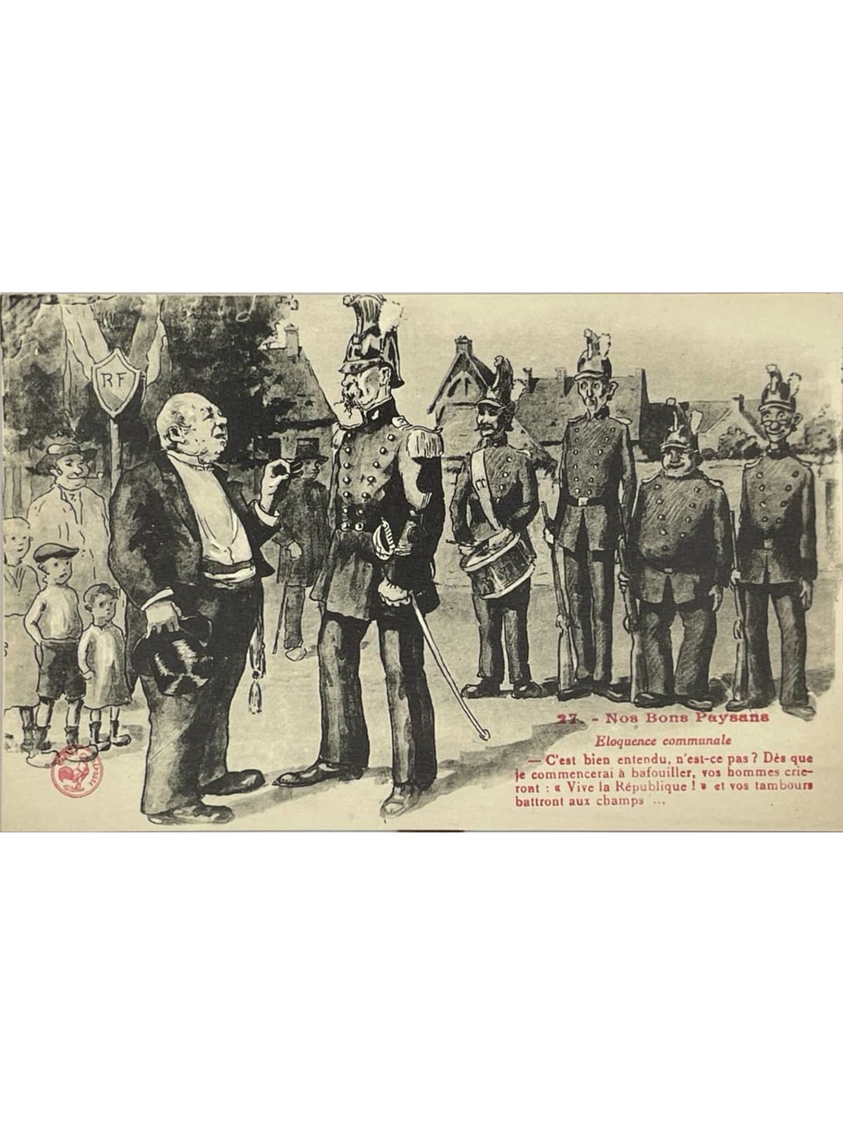 Recto de la carte postale