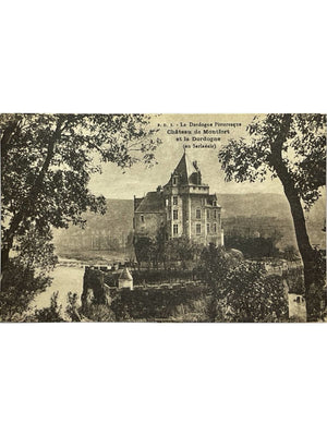Vitrac (Dordogne) – Château de Montfort et la Dordogne – CPA