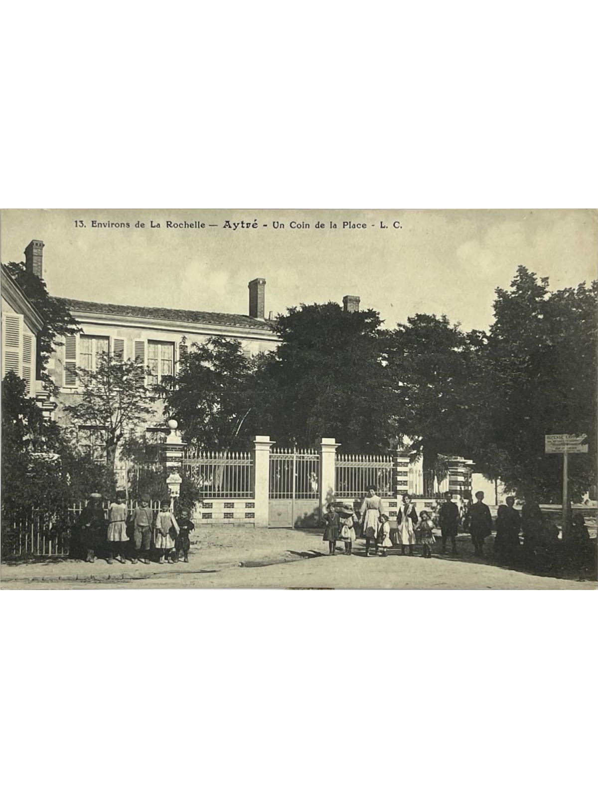 Recto de la carte postale