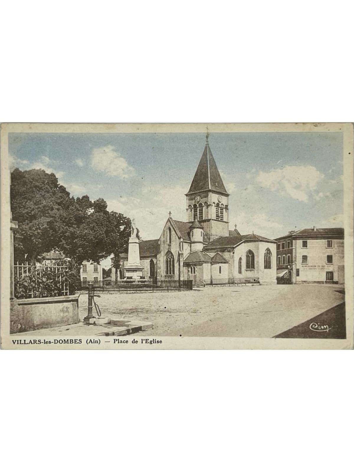 Recto de la carte postale