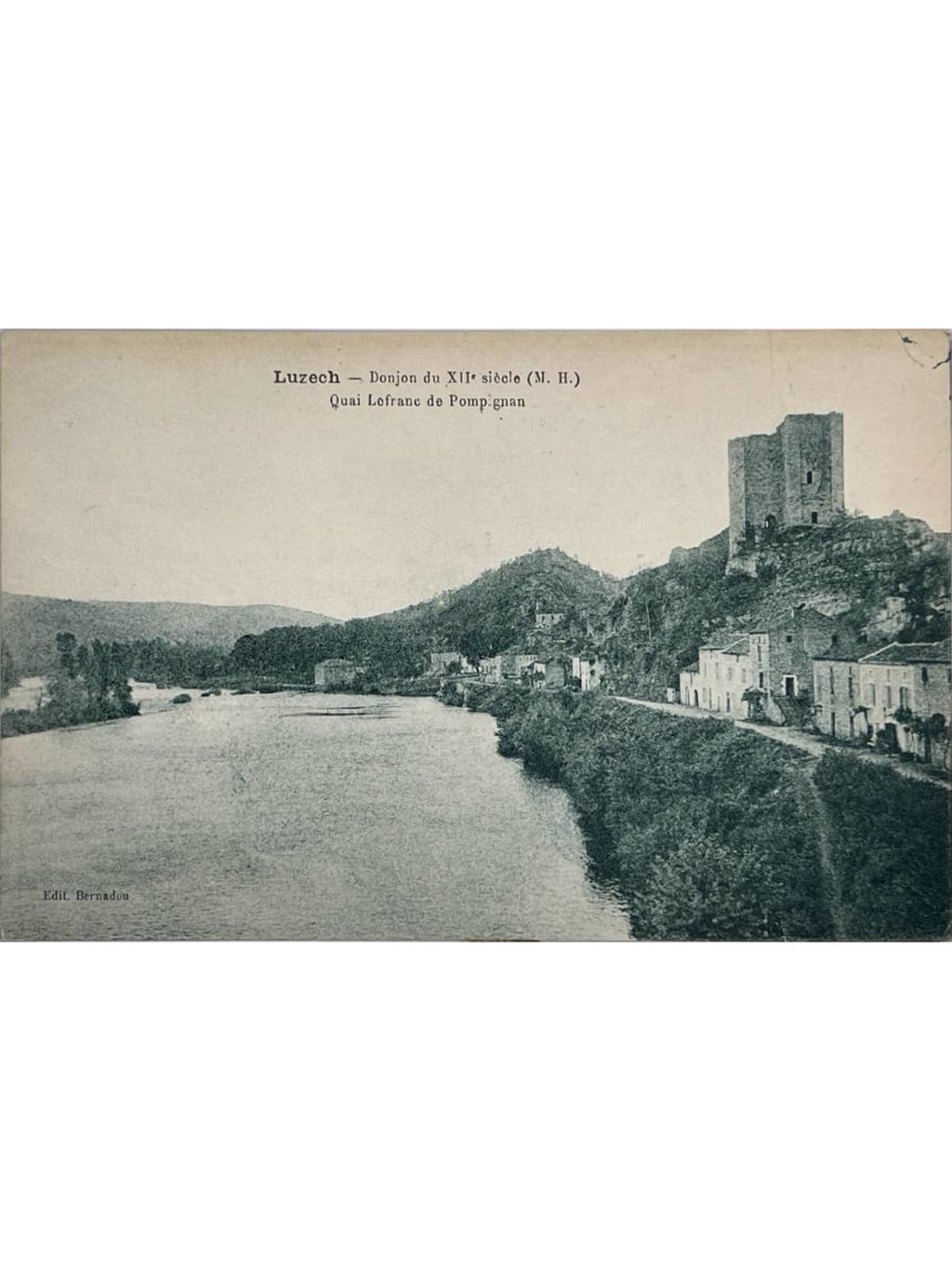 Recto de la carte postale