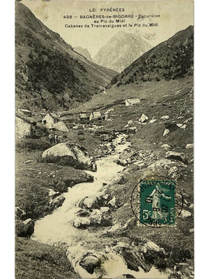 Bagnères-de-Bigorre – Cabanes de Tramesaigues et Pic du Midi – CPA n° 498