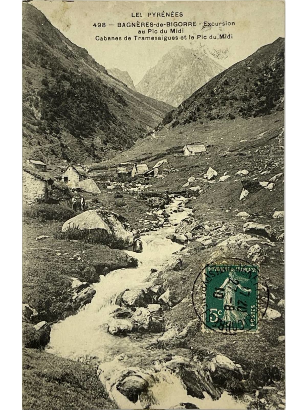 Recto de la carte postale