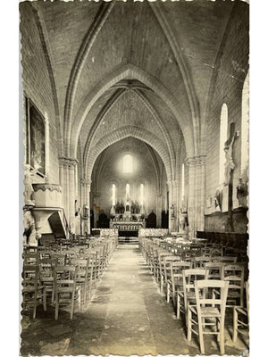 Blasimon (Gironde) – Intérieur de l'église – CPSM n° 4019
