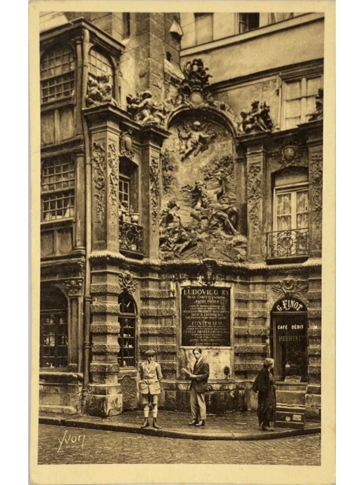 Recto de la carte postale