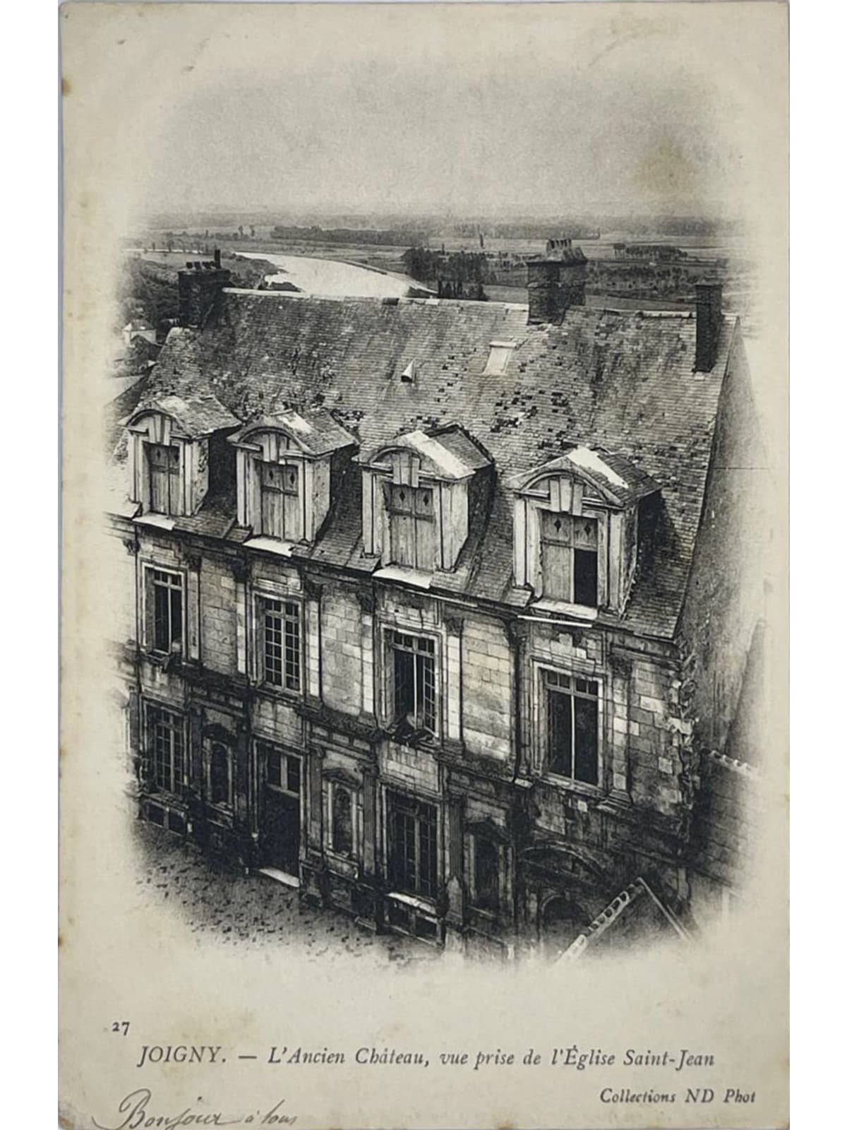 Recto de la carte postale