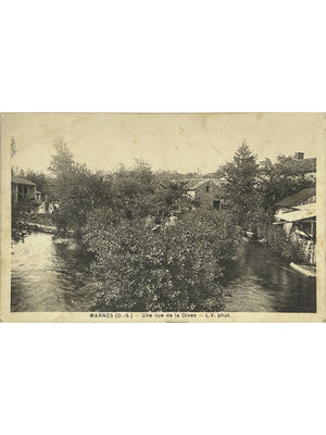 Marnes (Deux-Sèvres) – Une vue de la Dives – CPA ancienne