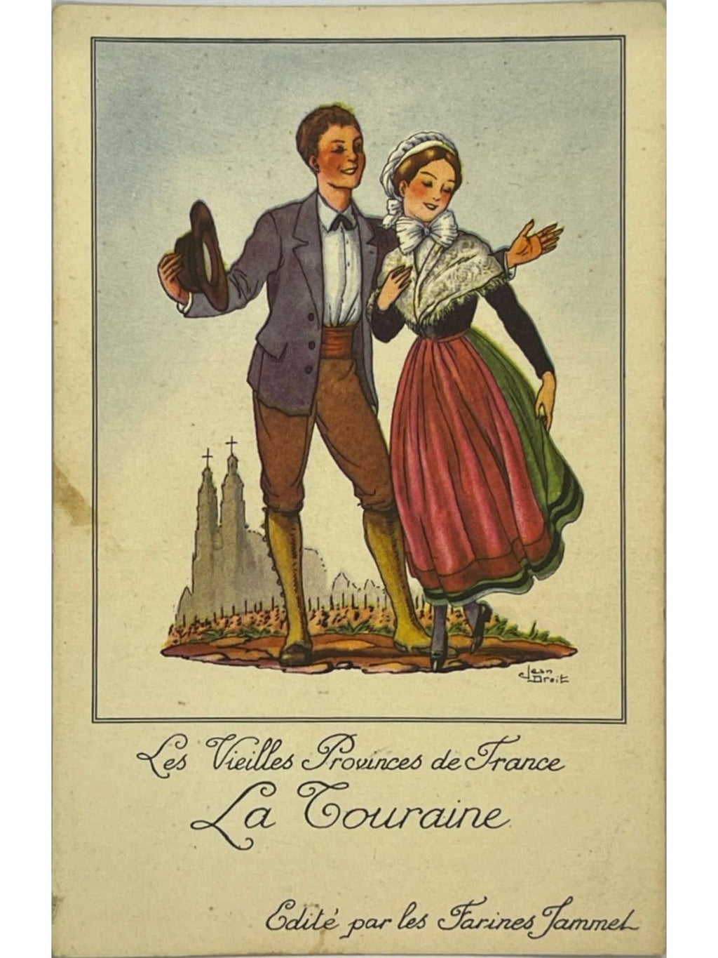 Recto de la carte postale