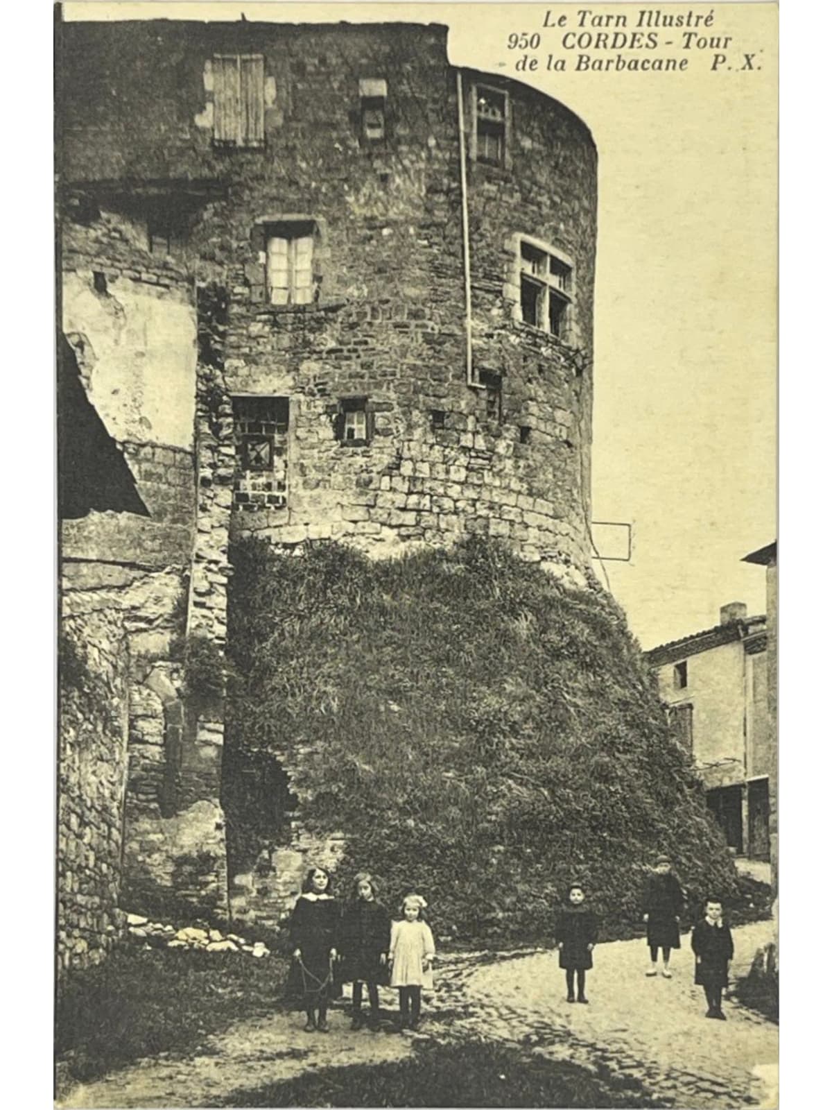 Recto de la carte postale