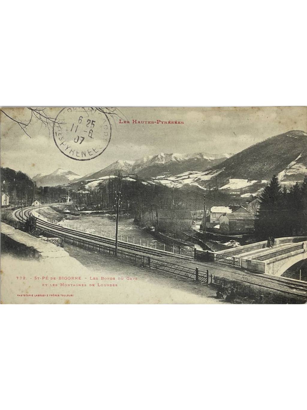 Recto de la carte postale