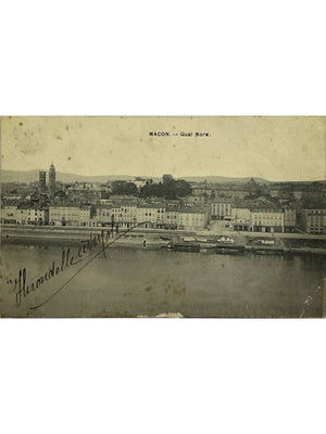 Mâcon – Quai Nord et quais de la Saône – CPA 1910