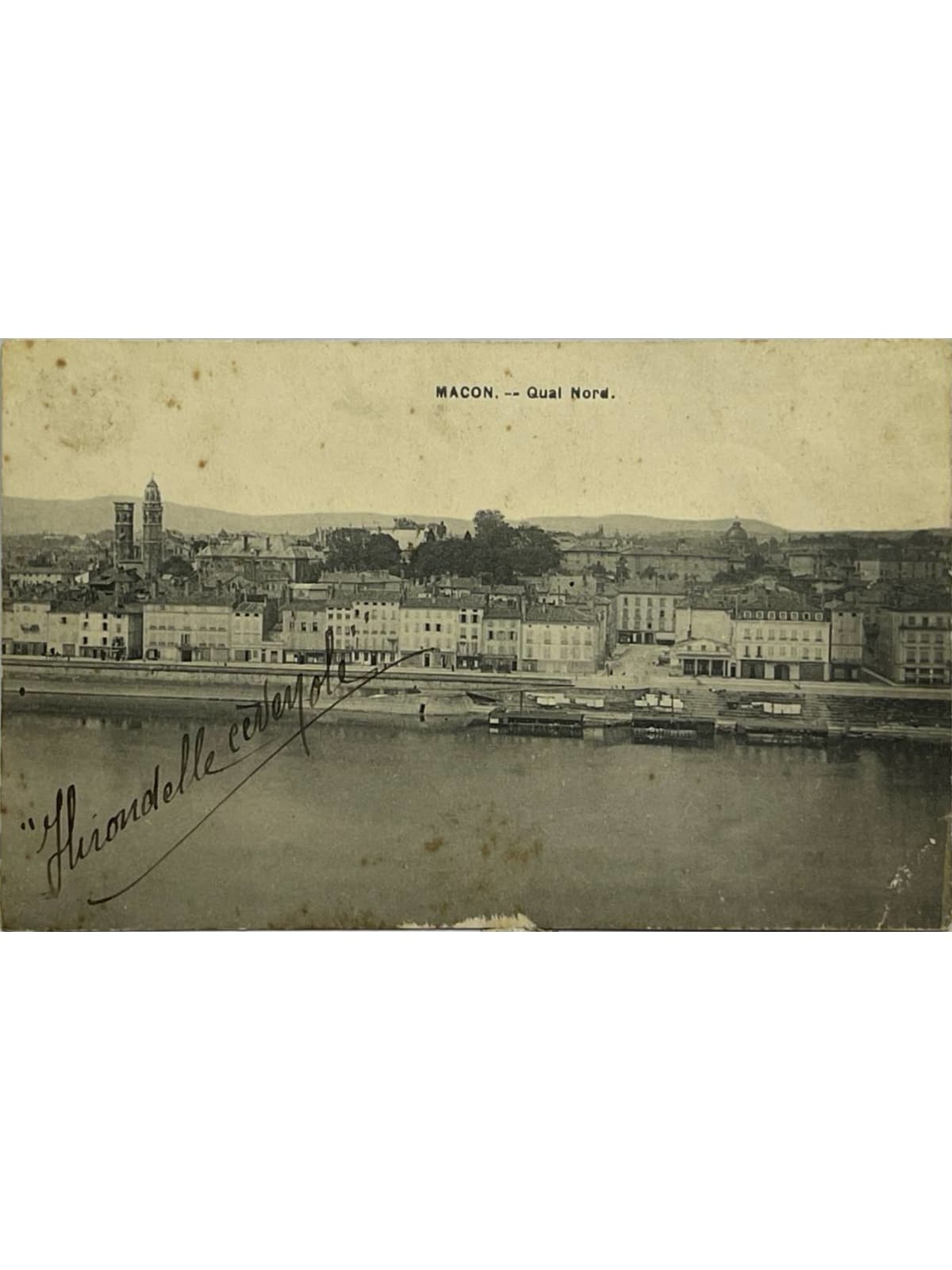 Recto de la carte postale