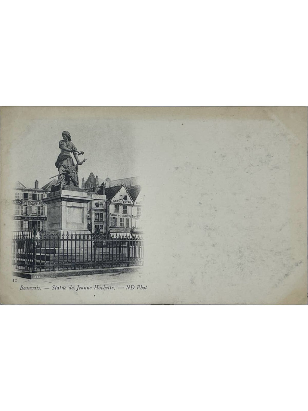 Recto de la carte postale