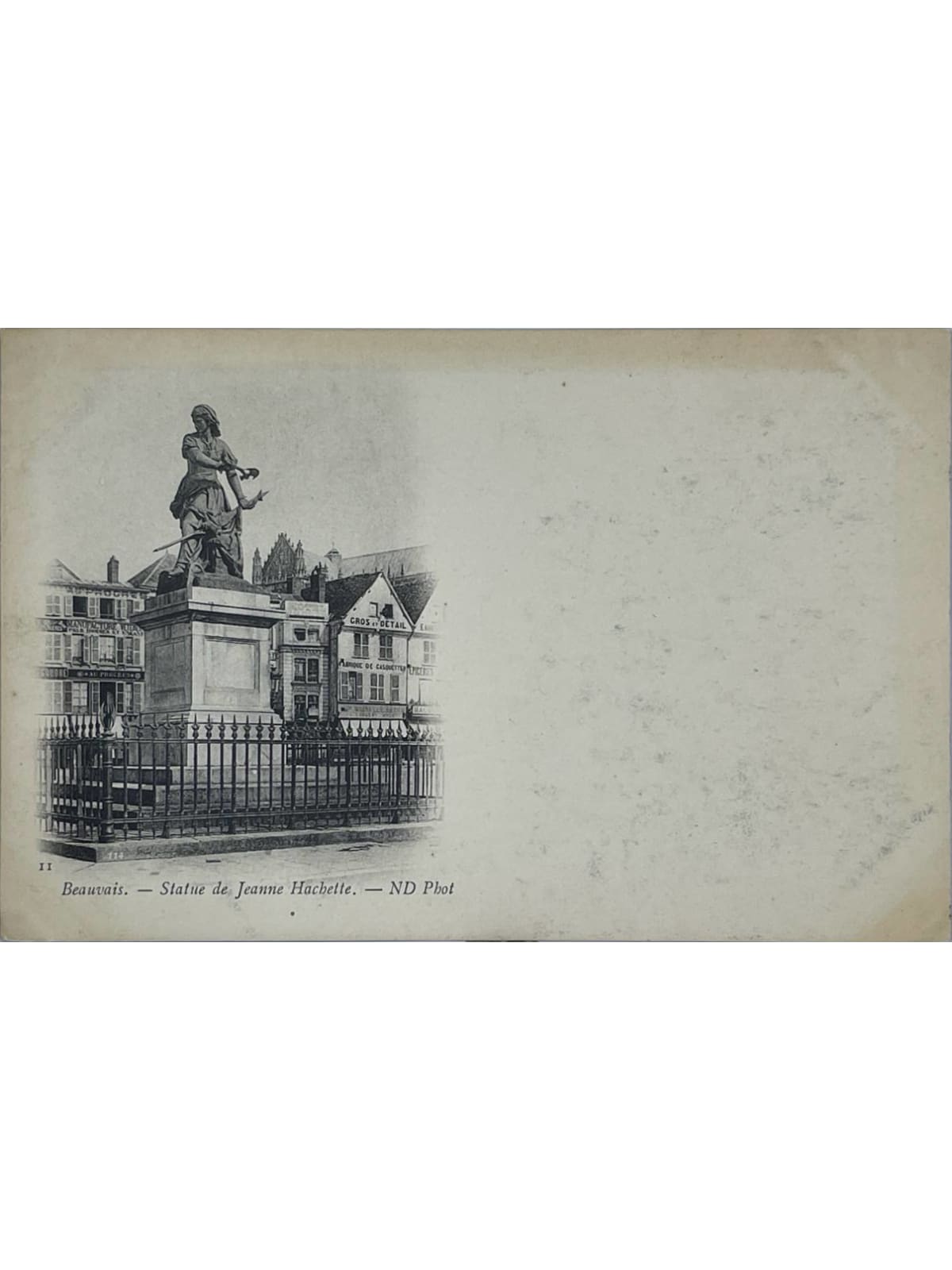 Recto de la carte postale