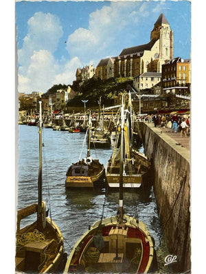 Le Tréport (76) – Le port et l'église Saint-Jacques – CPSM