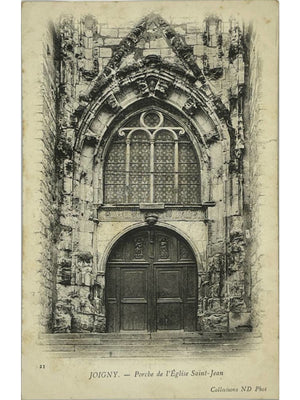 Joigny – Porche de l'église Saint-Jean – CPA Neurdein n°21