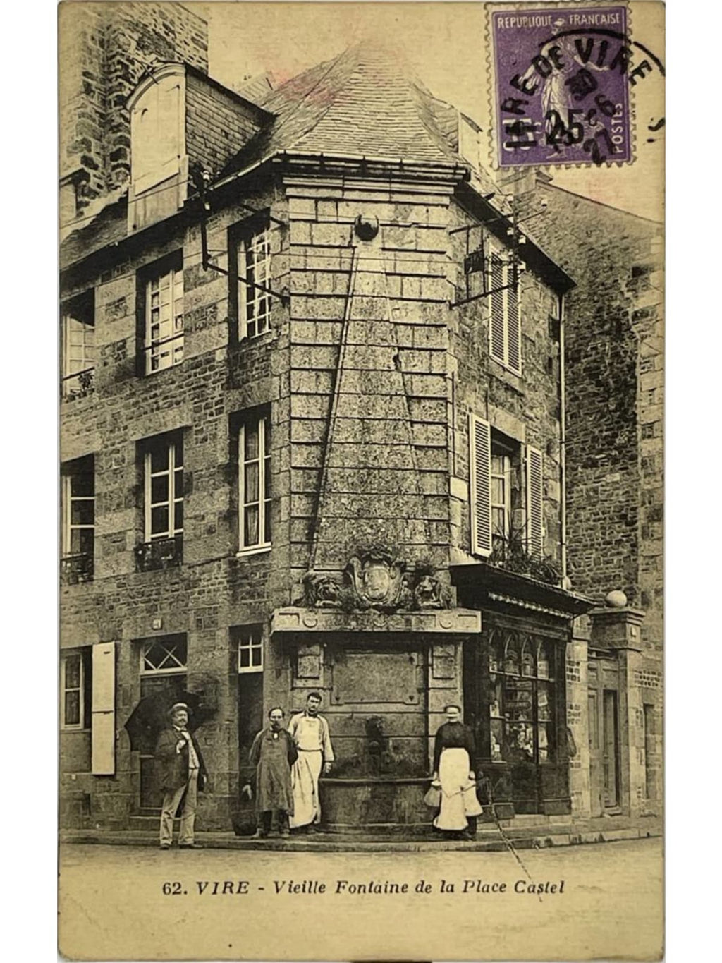 Recto de la carte postale