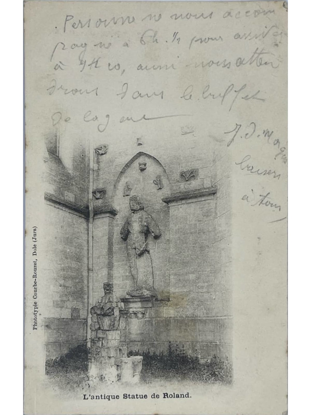 Recto de la carte postale
